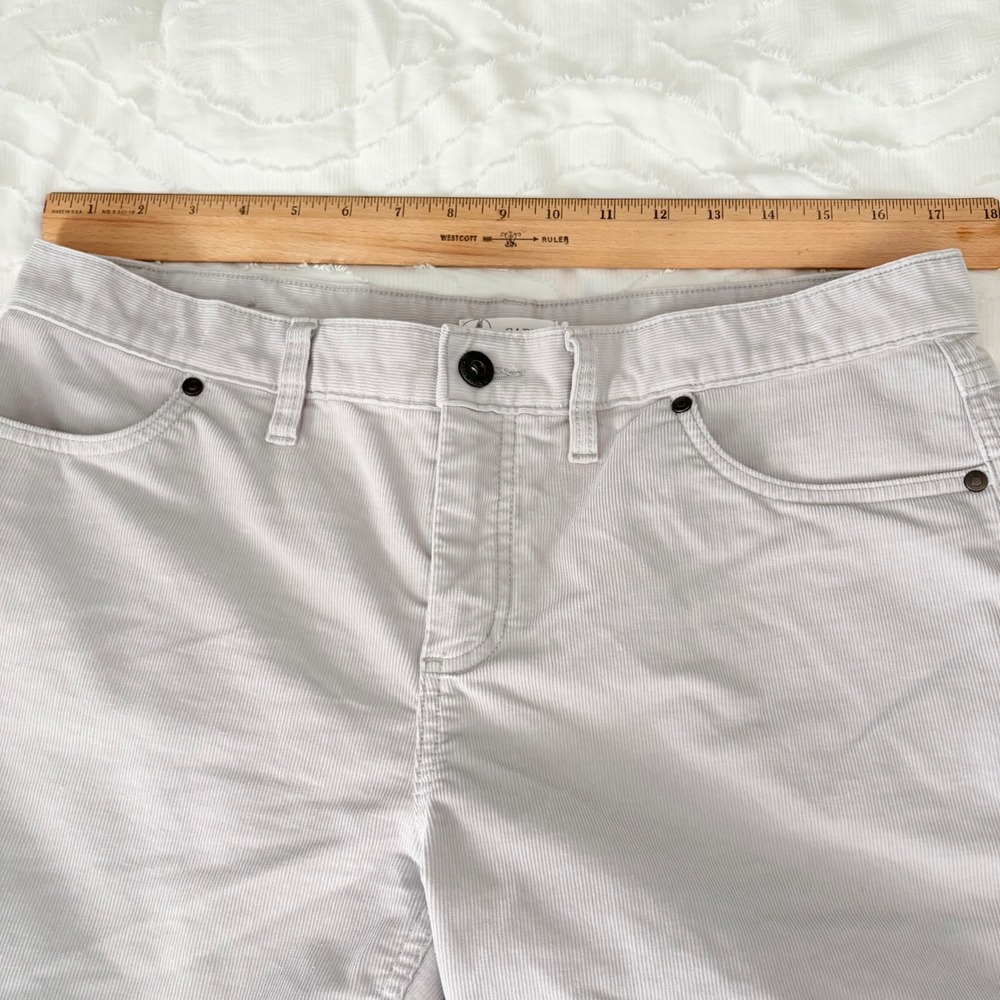 Carve Designs Oahu Shorts Womens Corduroy Size 10 Light Gray - Picture 7 of 10